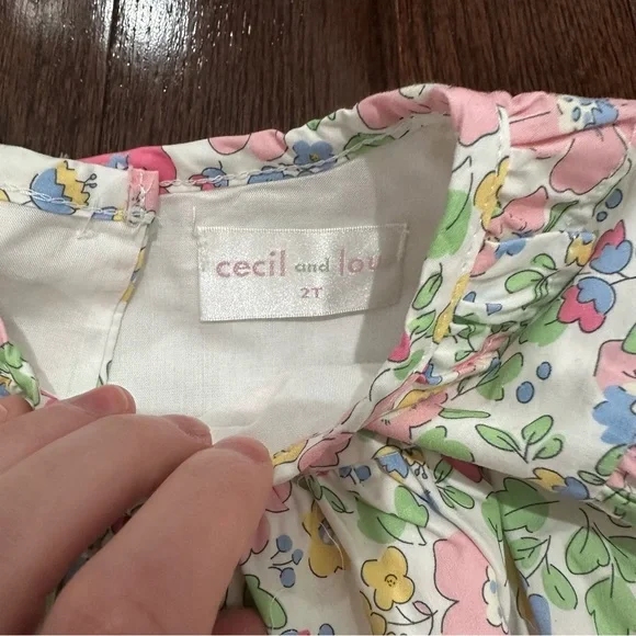 Cecil and Lou Floral Set - Pink and Green - Picture 2 of 2